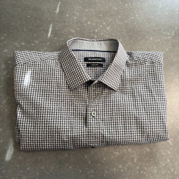 Bugatchi Shapped-Fit Mens Shirt - Picture 1 of 10